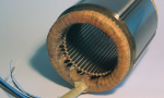 Stator resin impregnated